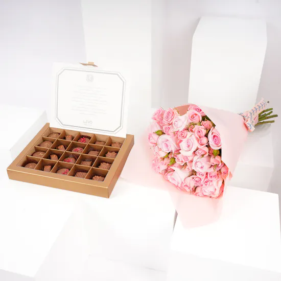Levo Chocolate | Pink Bouquet