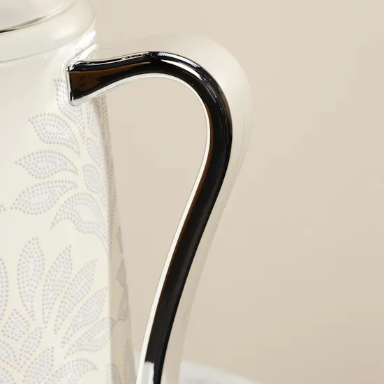 Otantik Veloura Tea and Coffee Blue and Silver Vacuum Flask