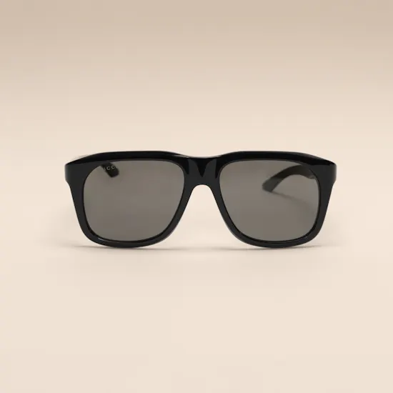 Gucci Black Square Men's Sunglasses
