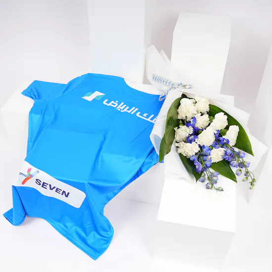Al Hilal Medium Fan T-shirt | Blue Bouquet
