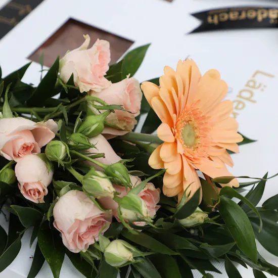 Laderach Hazelnut Slab | Flowers