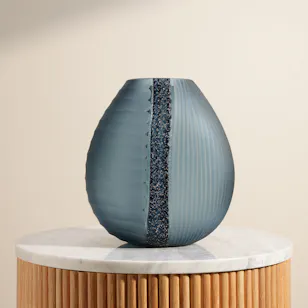 Floward Blue Split Glass Vase Floward Blue Split Glass Vase