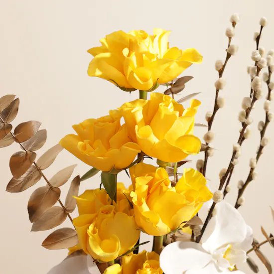 Body Focus Weekend Escape Package Voucher | Golden Garden Flower Vase