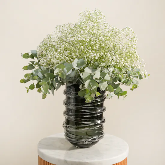 Sculpted Eclipse Flower Vase