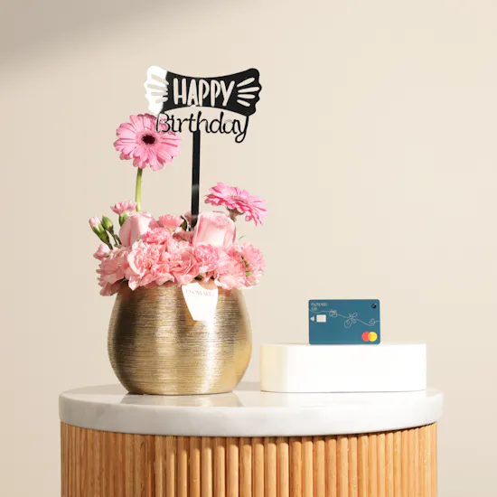 Floward 50 BHD Card | Happy Birthday Charming Flowers