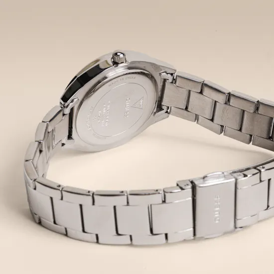 Guess Charlotte Silver Tone Analog Women’s Watch