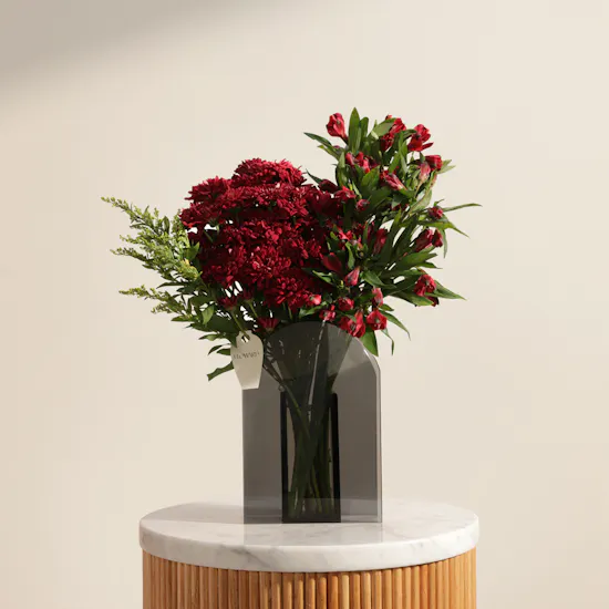 Scarlet Charm Flower Vase