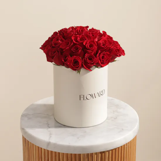 Blooming Red Roses Box | 25 Flowers