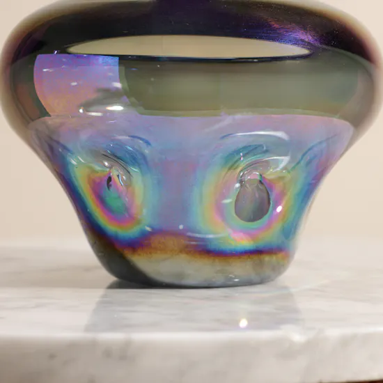 Floward Casajame Grey Glass Vase