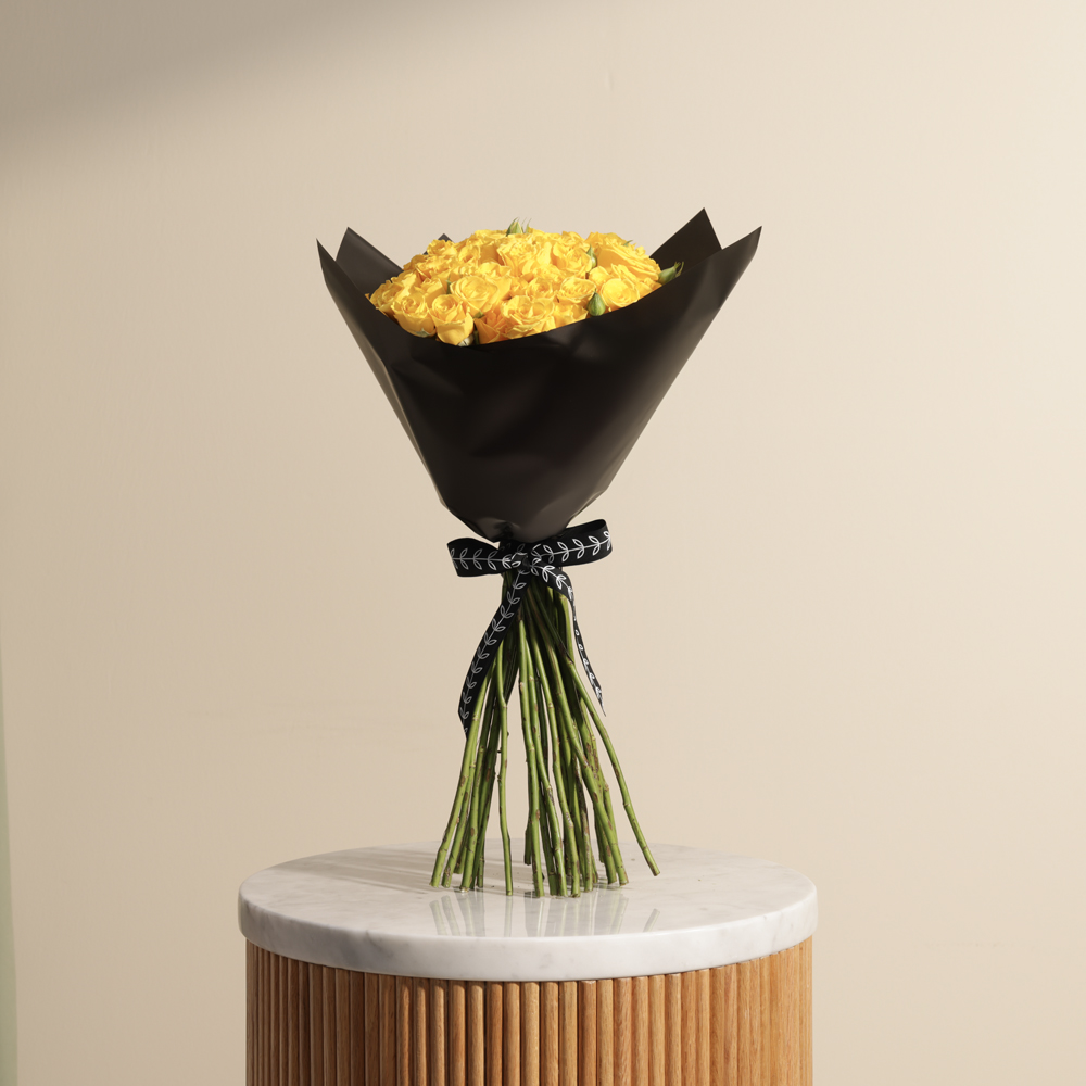 Yellow Radiance Bouquet | 25 Baby Roses