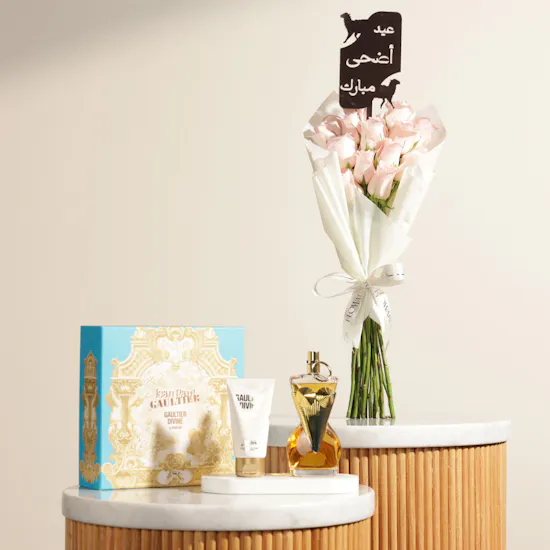 مجموعة عطر ديفاين لو بارفيوم إنتنس للنساء من جان بول غوتييه | زهور العيد المتلألئة