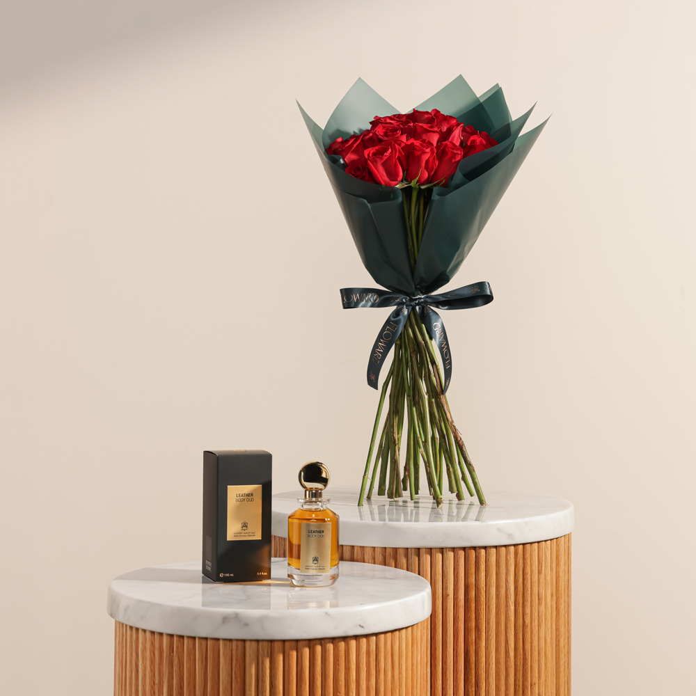 عطر بودي عود ليذر من عبدالصمد القرشي | جوري رقيقة 