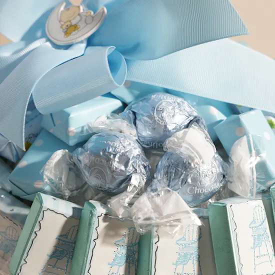 Chocoline Welcome Baby Boy Chocolate Tray