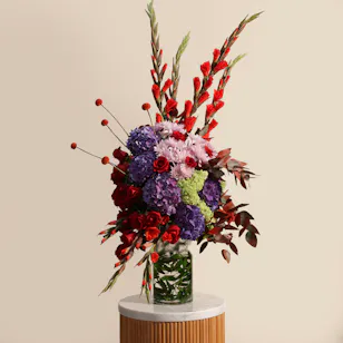 Colorful Flowers Vase 