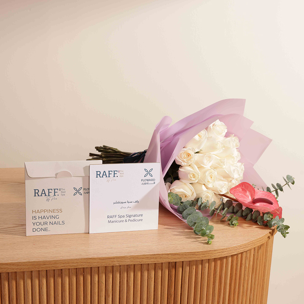 بطاقة اهداء من راف سبا | باقة زهور