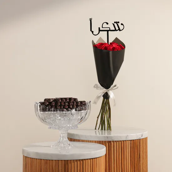 Haven Chocolate Bourgeoise Chocolates Crystal Tray | Lovely Flowers