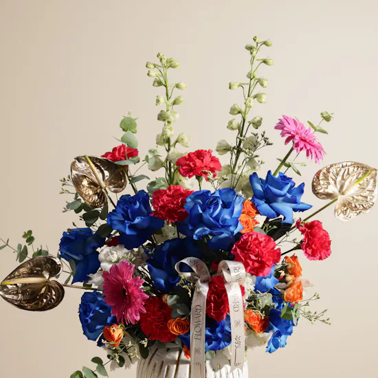 Celebration Bloom Flowers Vase