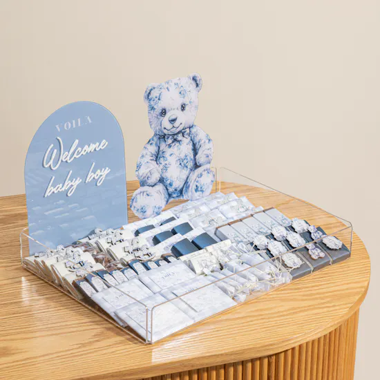 Voila Welcome Baby Boy Large Chocolate Tray