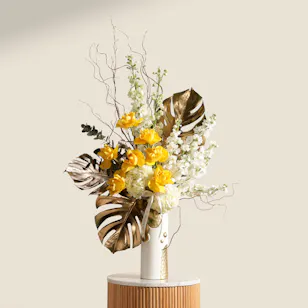 Golden Bloom Vase