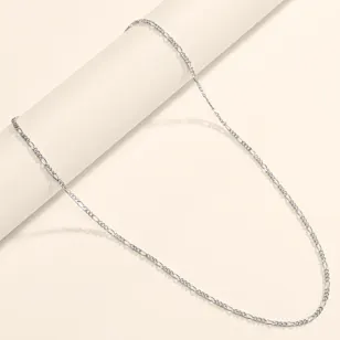  Felizmoda Chain Shape Silver Necklace for Men 
