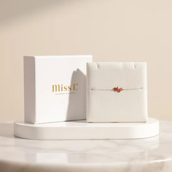 Miss L' by L'azurde Ladybug Chain Kids Bracelet