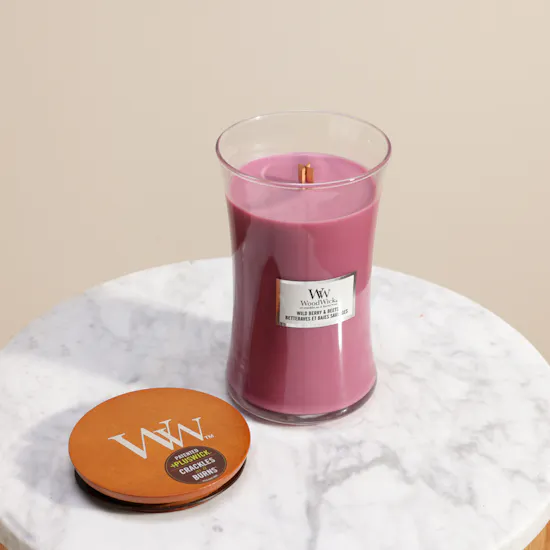 WoodWick Wild Berry & Beets Large Hourglass Candle | 609 g