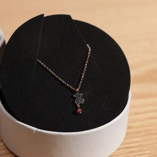 Tous Rose Vermeil Silver Motif Necklace