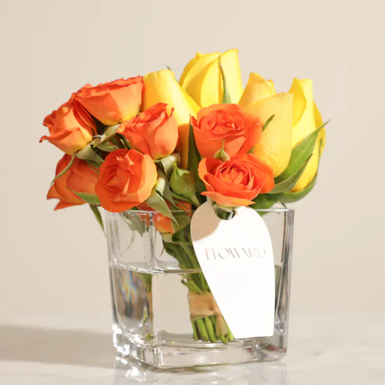 Shinny Flowers Vase