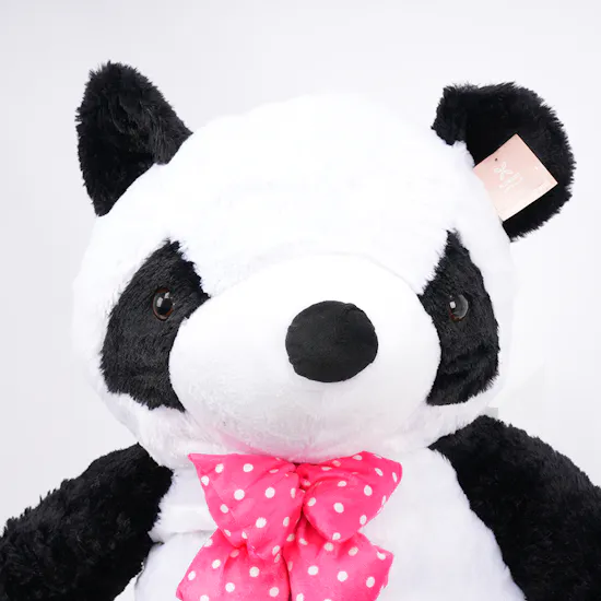 Large Panda with 25 Roses Vase