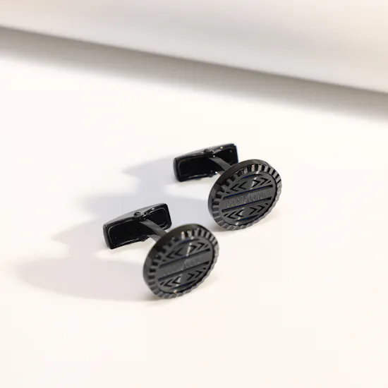Roberto Cavalli Black & Blue Cufflinks