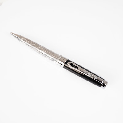 Roberto Cavalli Pen | Silver Color & Black Lacquer