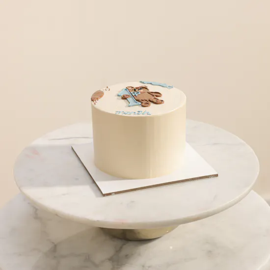 Floward Mini Bear Baby Monthly Milestone Cake