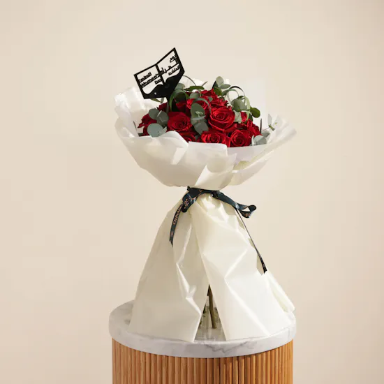 Emirati Women's Day Red Bouquet