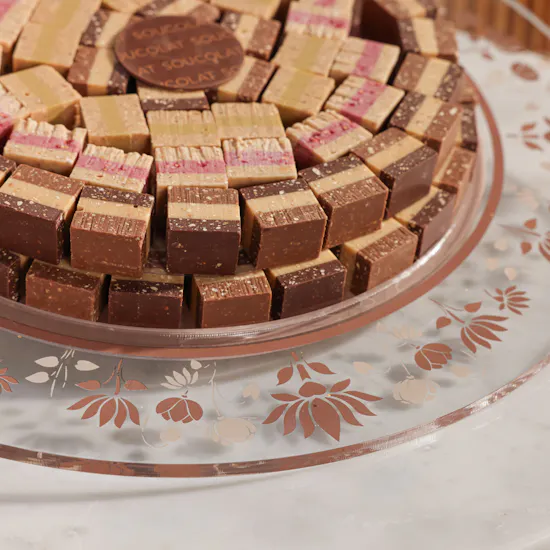 Soucolat Jaipur Trio Mix Round Tray | Elegant Charm Flowers