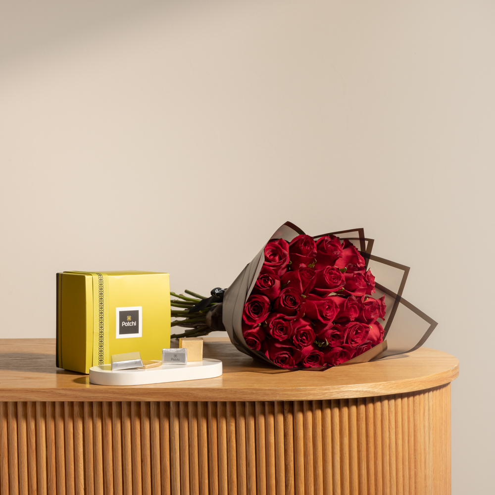 شوكولاتة من باتشي 1 كجم | 25 أزهار الحب