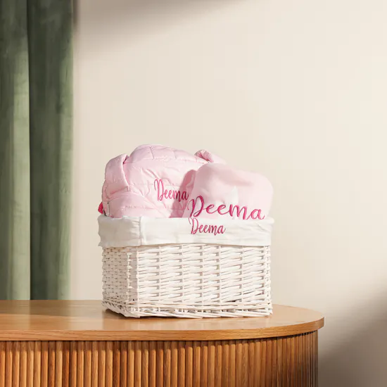 Belovedone Personalize Bag and Blanket Gift Set | Pink