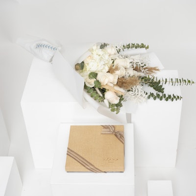 Flowers and Bateel eastern sweets