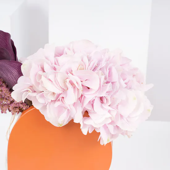 Calla & Hydrangea | Heart Vase