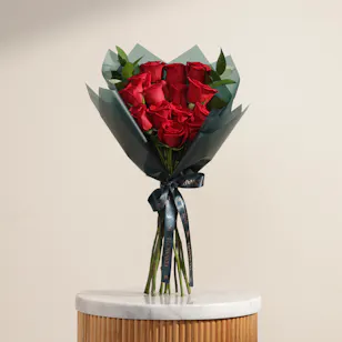 Imperial Love Red Roses Bouquet | 15 Flowers