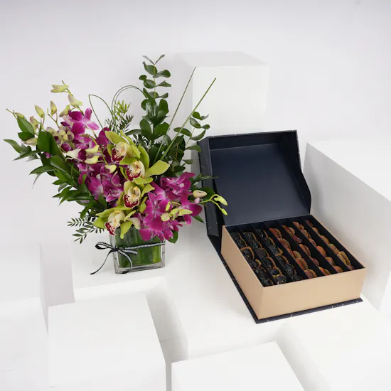 Nua Large Signature Box | Orchid Vase