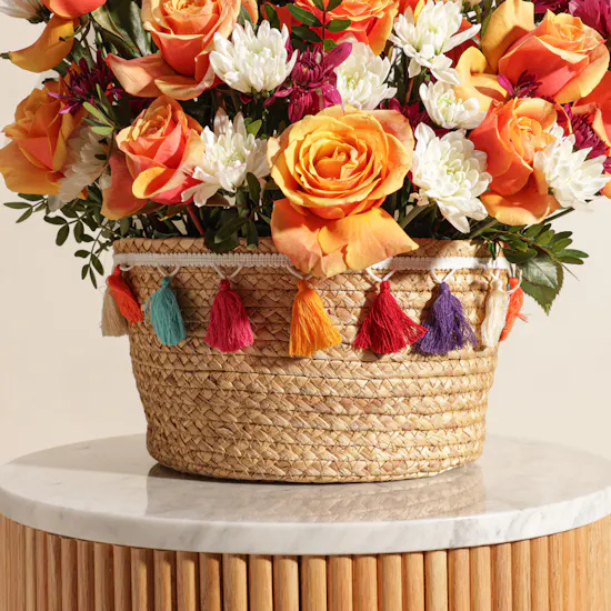 Sunny Flowers Basket