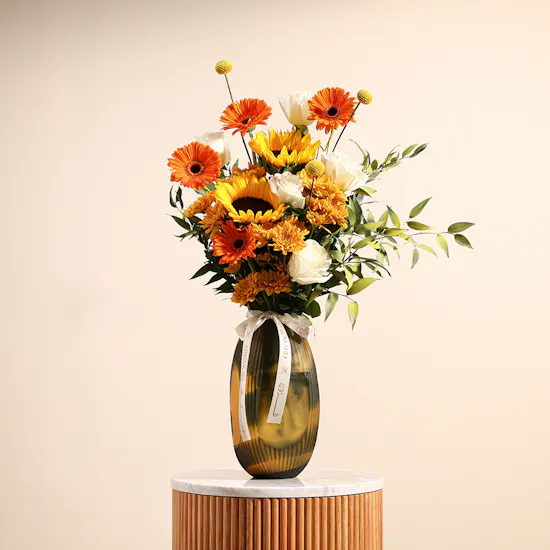 Sunshine Medley Flower Vase