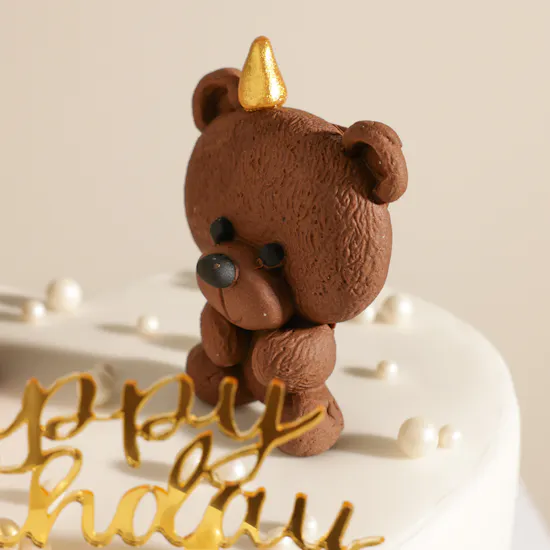 Floward Bear-Themed Customizable Birthday Cake for Kids