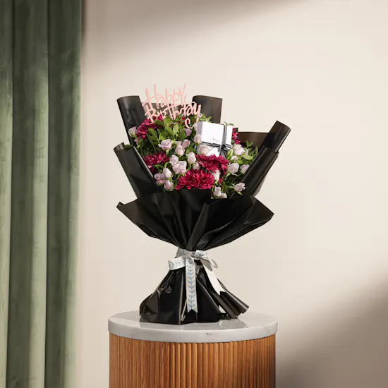 Purcy Girls Heart Set | Purple Bouquet