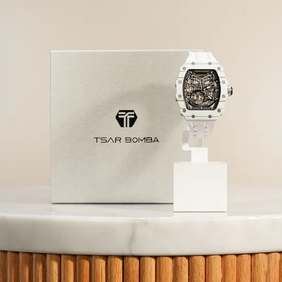 Tsar Bomba Elemental Automatic Elite White Men's Watch