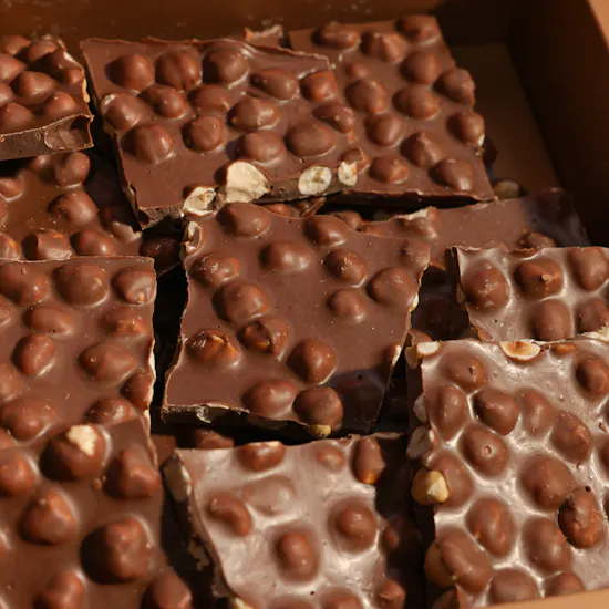 Ghazl Chocolatier Hazelnuts Chocolate Slabs Box | Heartfelt Flowers and Balloons