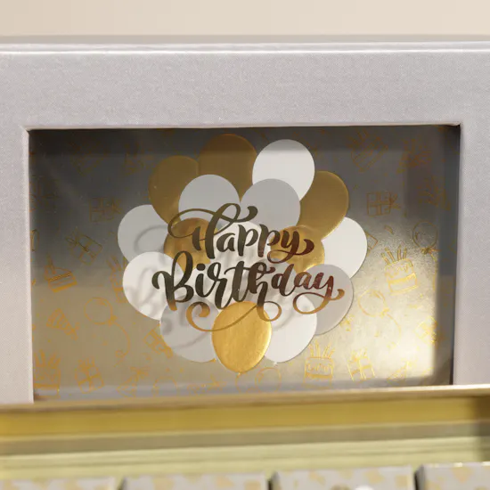 Bostani Happy Birthday Chocolate Box | New Beginnings Flower Vase