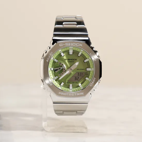 Casio G-Shock G-Steel Silver with Green Dial Men's Watch