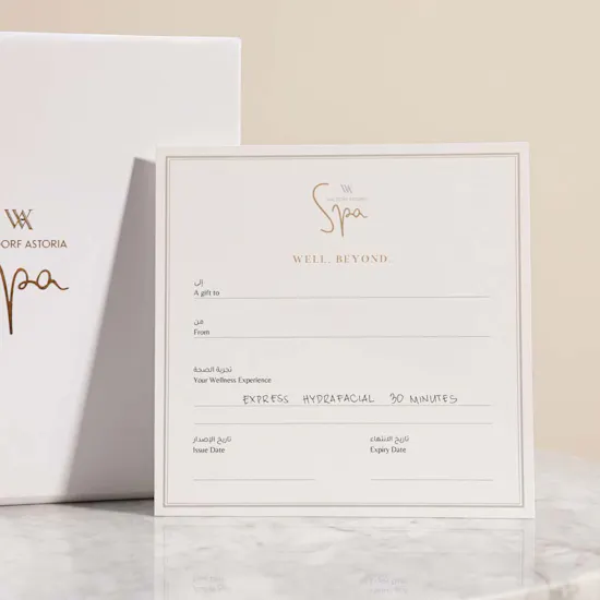 Waldorf Astoria Spa Experience HydraFacial Gift Voucher