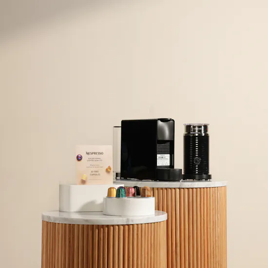 Nespresso Essenza Mini Black Coffee Machine Set